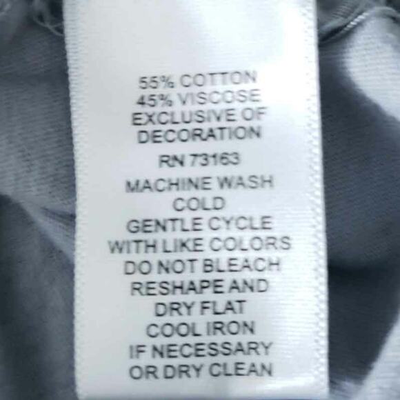 Cupio Embroidered Boho Shirt Short Sleeve Floral Women Small, Gray, Orange, Tan - Picture 9 of 9